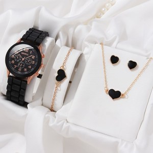 Vente en Gros Hommes Femmes Mode Couple Montre avec Bracelets Collier Montre Classique Ensemble - Product Image 2