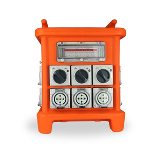 Boîtier <span class=keywords><strong>de</strong></span> distribution portable AS IP67, <span class=keywords><strong>prise</strong></span> en cascade commutée 5 broches CEE et disjoncteur 3 pôles 10kA, distribution d'alimentation multifonctionnelle - Product Image 2