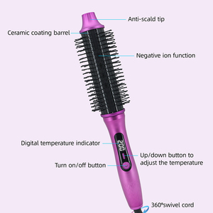 RUCHA Nouvelle Brosse Thermique Chauffante PTC, Brosse à <span class=keywords><strong>Cheveux</strong></span> Chauffante à Ions Négatifs <span class=keywords><strong>pour</strong></span> <span class=keywords><strong>Boucler</strong></span> et Lisser <span class=keywords><strong>les</strong></span> <span class=keywords><strong>Cheveux</strong></span> - Product Image 2