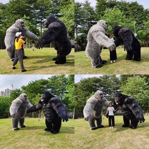 Efun MOQ 1 Pieza De Gran Venta Disfraz Personalizable De King Kong Inflable Disfraz De Mascota De Gorila Negro De Peluche Para Halloween Traje De Carnaval Para Adulto - Product Image 3