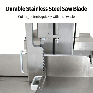 Scie à os commerciale en acier inoxydable pour <span class=keywords><strong>boucherie</strong></span> <span class=keywords><strong>de</strong></span> supermarché, résout l'inefficacité <span class=keywords><strong>de</strong></span> la découpe manuelle avec moteur en cuivre <span class=keywords><strong>de</strong></span> 1,5 kW - Product Image 5