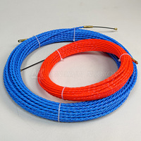 Enfile-câble électrique pour électricien, tire-câble à ressort 3mm 4mm 6mm, ruban tire-câble 15m 20m 30m