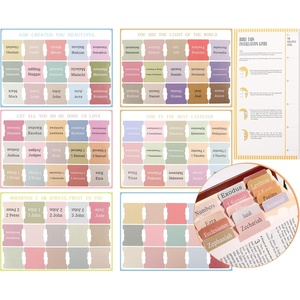 Marcadores de Biblia Laminados, Marcadores en Blanco para Mujeres y Hombres, Marcadores de Biblia para Estudio, Flores, Corazón, Tierra, Antiguo y Nuevo Testamento - Product Image 3