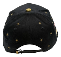 Topi Bisbol Bordir Peta Bendera Multi-Negara Logo W Berhias Berlian Imitasi, Topi Hard Crown Hitam Cup 2026, Bintang Emas, Grosir