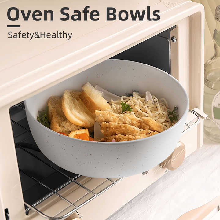 FCJ 27oz Ceramic Bowls for Kitchen Set of 4-4.5 Inch Serving Dishwasher Microwave Safe for Cereal Salad Pasta Soup Dessert