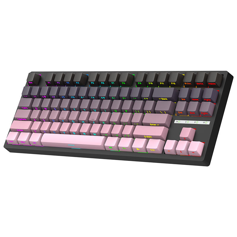 Stock K88 Full Key Electronic Sports Mechanical Gaming Keyboard Rgb Color Lighting Hot Swappable Diy Gateron Brand Axis Body