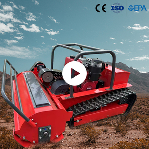 Robot Rasaerba Cingolato <span class=keywords><strong>Mini</strong></span> Telecomandato 2026 Ibrido Benzina/Elettrico per Giardini e Pendenze con Supporto GPS OEM/ODM - Product Image 1