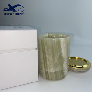 Cina produttore Logo personalizzato portacandele <span class=keywords><strong>in</strong></span> onice verde portacandele con inserto di ricarica <span class=keywords><strong>in</strong></span> <span class=keywords><strong>vetro</strong></span> per la decorazione domestica o la diserbo - Product Image 6
