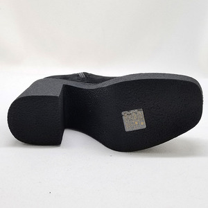 Stivaletti alla caviglia in pelle scamosciata da donna all'ingrosso 2022 nuovi stivali neri con <span class=keywords><strong>tacco</strong></span> <span class=keywords><strong>alto</strong></span> stivali invernali da donna - Product Image 6