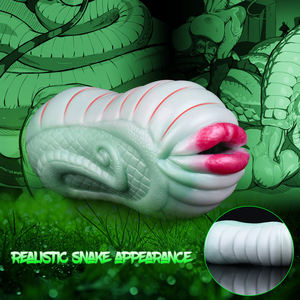 Waillynice <strong>Life</strong> Like Animal Snake Silicone Male Masturbator One Channel Pocket Pussy Stroker Adult <strong>Sex</strong> Toys for Men - Product Image 3