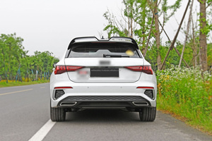 Kit de carrocería Welta Gloss Black ABS+PP con parachoques y enganche de remolque, para Audi A3 8Y Sportback 2020+ Facelift, aspecto original 100%, 1 año de garantía. - Product Image 5
