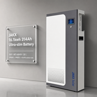 Batería JAKX LiFePO4 48V 51.2V 314Ah 15kWh 16kWh con Bluetooth y WIFI, Compatible con Sistemas V2H y Exportación Cero, para Balcón (Balkonkraftwerk)