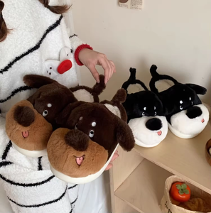 Pantuflas de Felpa con Orejas Largas de Perrito Adorable, Antideslizantes, para Interiores, Cálidas para Invierno, con Suela Gruesa, Térmicas y Esponjosas, para Mujer y Hombre - Product Image 4