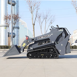 LIVRAISON GRATUITE Chine Mini-chargeuse compacte sur chenilles CE/EPA/<span class=keywords><strong>EURO</strong></span> 5 V1000PRO 1000 kg avec godet, trancheuse et charrue rotative - Product Image 4