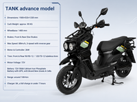 Motocicleta Eléctrica para Adultos, Motocicleta Eléctrica Rápida de 1000W 2000W CKD, Scooters Eléctricos para Transporte Urbano en el Sudeste Asiático