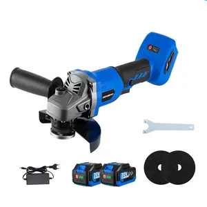 125mm 3 Speed 12000RPM Brushless Electric Angle Grinder Cordless Cutting Grinding Polishing Power Tools For Makita Battery
