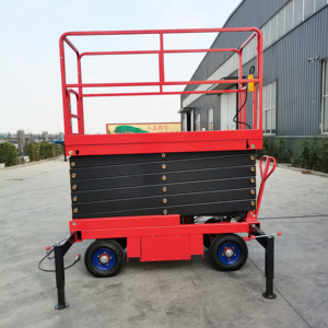 Platform Lift Gunting Elektrik Tahan Lama 10m 12m 16m, Platform Pengangkat Hidrolik Mobile, Lift Gunting untuk Pekerjaan - Product Image 2