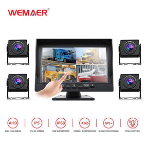 Système <span class=keywords><strong>de</strong></span> caméra <span class=keywords><strong>de</strong></span> <span class=keywords><strong>recul</strong></span> Wemaer à 4 canaux AHD IPS 7 pouces, vue quadruple, caméra <span class=keywords><strong>de</strong></span> <span class=keywords><strong>recul</strong></span> 360°, caméra <span class=keywords><strong>de</strong></span> voiture étanche, système DVR pour semi-remorque, bus, camion - Product Image 1