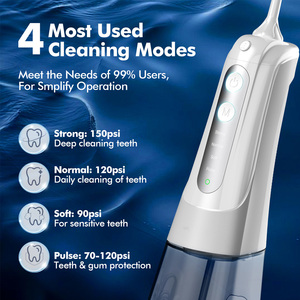 FOMIS Cordless ricaricabile Mini elettrico per irrigatore orale per adulti portatile IPX7 impermeabile dispositivo per la pulizia dei denti fatto Plas