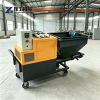 Pistolet de pulvérisation pour machine à plâtrer avec buse rotative pour les zones de plafond difficiles d'accès