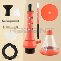 Chicha arabe moderne en métal à tube unique avec foyer fileté, ensemble complet avec tous les accessoires, prix de gros usine
