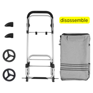 Túi Xe Đẩy Mua Sắm Gấp Gọn Có Bánh Xe Cách Nhiệt Có Thể Tháo Rời Có Thể Thu Gọn Mang Đi Chợ Thiết Kế Mới - Product Image 4
