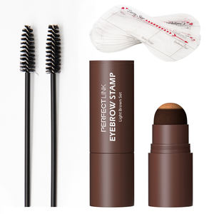 <span class=keywords><strong>Kit</strong></span> de pochoirs et poudre 3 couleurs pour <span class=keywords><strong>sourcils</strong></span> avec marque privée étanche OEM BASSE quantité minimale de commande Logo personnalisé - Product Image 1