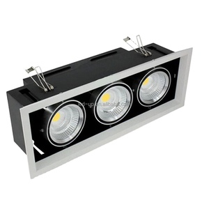 5 años de garantía CRI80 <span class=keywords><strong>30W</strong></span> Triple cabezas Techo <span class=keywords><strong>Downlight</strong></span> Cob <span class=keywords><strong>Led</strong></span> Grille Spot Light - Product Image 1