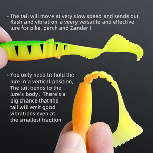 Leurre souple circulaire en PVC de haute qualité 70-110 mm pour la pêche au brochet, au bar, au maquereau et au mullet en eau douce et salée - Product Image 3