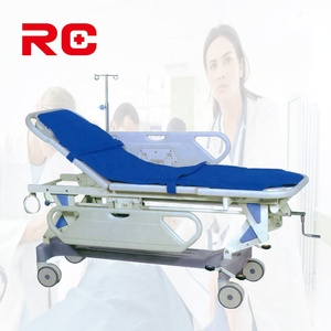 Fabriqué en Chine, brancard médical professionnel pour ambulance, lit d'<span class=keywords><strong>urgence</strong></span> en ABS avec roues mobiles, prix bas - Product Image 3