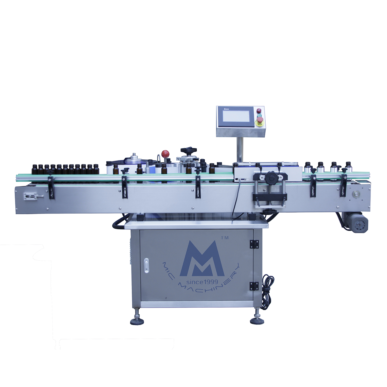 Автоматическая Цифровая рулонная машина для нанесения этикеток на пластиковые круглые бутылки