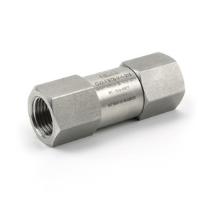 Vanne de retenue à joint de face en acier inoxydable haute pression 6000 psig pour systèmes hydrauliques - Product Image 1
