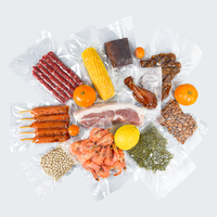Vente en gros usine 100 pièces Sacs d'emballage sous vide transparents et lisses à impression par gravure, hermétiques et anti-fuite pour viande et aliments mijotés