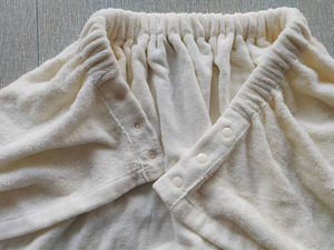 400GSM Heavy Thick Warm Ivory Terry Toweling <span class=keywords><strong>Sauna</strong></span> <span class=keywords><strong>Kilt</strong></span> para mujeres Robe Falda para hoteles, spas - Product Image 4