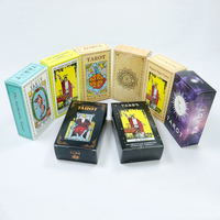 Fabrication de cartes de tarot pour débutants, jeu de divination, 78 cartes de tarot, design en différentes langues, jeu de tarot avec guide