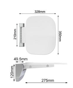 Waterproof Wall-Mounted Folding <b>Bath</b> Seat for Disabled Wholesales Bathroom Shower Room Accessories - Product Image 4