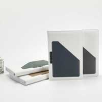 Agenda d'affaires personnalisé 2026 en cuir PU de qualité supérieure, design classique, avec pochette, carnet de notes et planificateur à couverture rigide