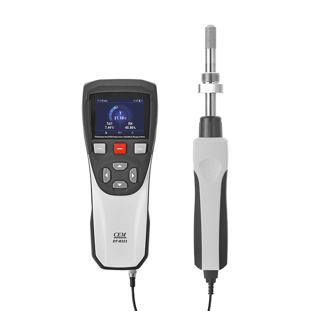 CEM DT-8321 Hand-Held Plastic Dewpoint Meter for Interface -70C +30C Range Data Logger for Certified OEM ODM