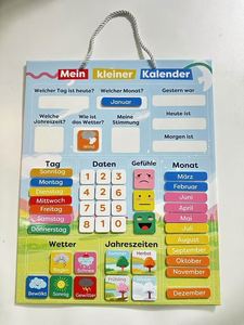 Nouveau calendrier pour enfants, tableau d'apprentissage de la météo hebdomadaire, planning visuel magnétique quotidien - Product Image 6