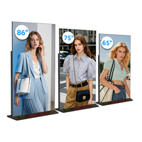 65/75/86 İnç 4K LCD Tam Ekran Reklam Ekranı Android/Windows Yüksek Parlaklıklı Dijital Tabela SDK Asansör Alışveriş Merkezleri için