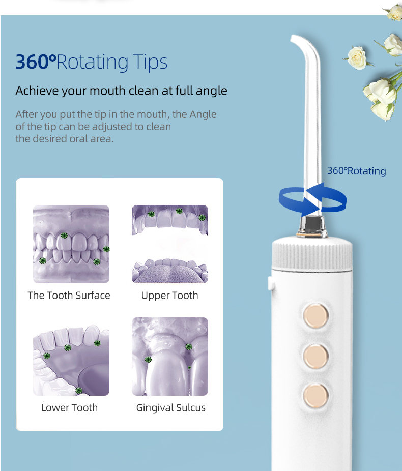 Dental Water Flosser Fc2520 Standard Oral Irrigator Cleans Deep 600ml One Button For Oral Hygiene Fc2520 4
