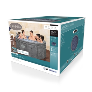BESTWAY 6001V Lay Z Spa Carrara Spa Smart AirJet économe en énergie avec contrôle par application 4-6 personnes 1.70 m X 65 cm (67 "X 25.5") - Product Image 6