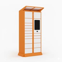 Casier à colis intelligent assemblé en acier avec serrures électroniques pour immeubles de bureaux, hôpitaux – Système de sécurité durable et résistant à la rouille