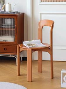 Silla de <span class=keywords><strong>comedor</strong></span> de madera maciza moderna, silla de escritorio apilable con respaldo, silla de café para <span class=keywords><strong>muebles</strong></span> del hogar - Product Image 1