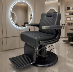 Custom Durable Black Hair Salon Chair Wholesale Luxury Vintage Barber Chair for Hair Salon - Product Image 3