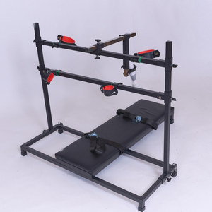 Cadre de contention métallique réglable avec menottes rembourrées pour <span class=keywords><strong>les</strong></span> mains et <span class=keywords><strong>les</strong></span> chevilles, support de positionnement robuste pour mobilier adulte - Product Image 4