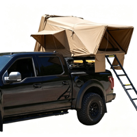 Carpa de Techo Rígida de Aluminio para 4 Personas, Impermeable, Tipo Concha, con Escalera, para SUV/Camioneta 4x4, Todoterreno