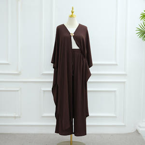 Pantaloni da <span class=keywords><strong>donna</strong></span> modesti Abaya completi unici pantaloni da <span class=keywords><strong>donna</strong></span> mussulmani antirughe a bolle - Product Image 2