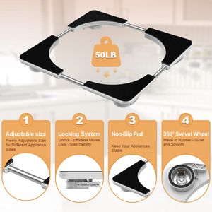 Estante para Café para Restaurantes, Facilita la Limpieza y el Traslado de Electrodomésticos de Cocina - Product Image 6