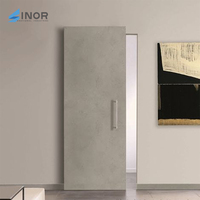 Usine En Gros Coulissante Fantôme Miroir Porte Dissimulée Placard Flush Système En Bois Comment Installer Le Matériel Certificat CE